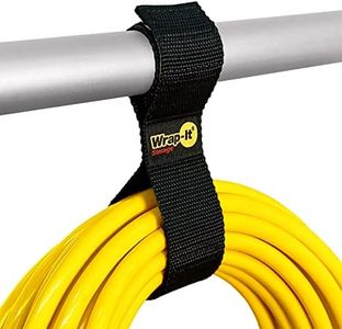 Wrap-It Storage Twin-Straps by - 12 (6-Pack) - Hook and Loop Hanging Cord Wrap for Multi-Purpose Cable and Hose Storage