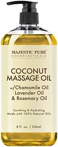 MAJESTIC PURE Coconut Massage Oil - Ultra-Glide Formula with Soothing Aroma -Made with Natural Oils - All Skin Types, Men & Women - 8 fl oz