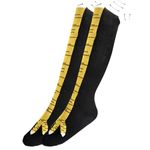 25.6in Chicken Leg Socks Chicken Feet Socks Knee-High Turkey Socks Funny Thigh Stocking Socks Funny Gifts Moisturizing