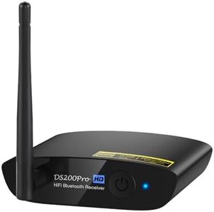 1Mii HiFi Bluetooth 5.0 Music Receiver for Home Stereo with LDAC, Bluetooth Audio Adapter with Audiophile DAC aptX HD, RCA Optical Output for AV Receiver or Stereo Amplifier - Lavaudio DS200Pro