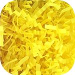 Mysj 3LB Crinkle Cut Paper Shred Filler for Gift Basket Box,Shredded Paper grass for handmade event material,Gift Wrapping Filling Thanksgiving,Easter,Birthdays (Cadmium Yellow)