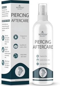 NOVEHA Piercing Aftercare Spray - Fast Cleaner Solution for Ear, Nose, and Belly Piercings - Keloid and Bump Cleaning with Hypochlorous Acid - 8 oz Bottle