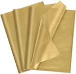 60 Sheets Tissue Paper Bulk, Gold Tissue Paper for Gift Bags Gift Wrapping Paper 14 x 20 Inch Craft Tissue Paper for Wedding Birthday Party DIY Project