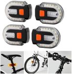 Bike Tail Light with Turn Signal, USB Rechargeable Turn Signal Bike Taillights Front and Back Split Bicycle Rear Light, Wireless Remote Control Bike Turn Signal Lights for Cycling