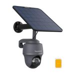 Reolink 4K/8MP 4G Camera, Solar-powered Security Camera Outdoor with Colour Night Vision, No WiFi Security Camera, Pet/Person/Vehicle Detection, Outdoor Camera Wireless, Go PT Ultra-G + Solar Panel