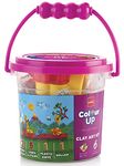 Cello ColourUp Clay Art Kit | Kids Art Kit with Non-Toxic Clay | Includes 12 Bright Clay Rods, 5 Molds, Cutter & Knife in Bucket Pack | Ideal for Birthdays, Return Gifts & New Year Gift | Multi-Colour