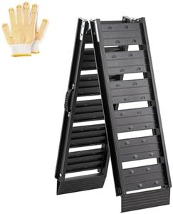 Motorcycle Loading Ramp for Truck, Aluminum Folding Ramps,750lbs Capacity, Lightweight Portable Motorcycle ramps for Pickup Trucks, 6 FT Used for Loading ATV, Lawn Mowers 72" L x 10" W Black