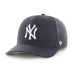 47 MLB New York Yankees Cold Zone MVP DP Unisex Baseball Cap, Snapback, White Logo, Colour Navy Blue