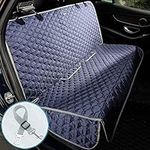 Lassie Waterproof Dog Car Seat Cover for Back Seat, Heavy-Duty and Nonslip Car Seat Covers for Dogs, Washable Bench Seat Cover Car, Universal Car Seat Protector for Backseats,Trucks & SUVs (Navy Blue)