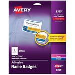 Avery Adhesive Name Badges, 2.33 x 3.375 inches, White, Pack of 160 (08395)