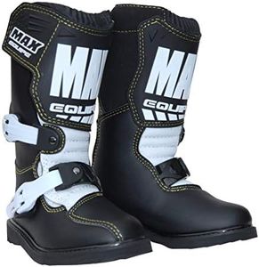 Wulfsport Kids Max Equipe Cub Motocross Motorbike Boots Black/White - EU29