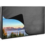 VIVO Flat Screen TV Cover Protector for 70 to 75 inch Screens, Universal, Outdoor, Weatherproof, Water Resistant, COVER-TV070B