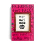 Alicia Souza Fridge Magnet Photo Frame, Remember This Face, Small Picture Frame, Multicolor, Ideal Gift, Water Resistent 3W x 3.3H CM