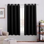 HOMEIDEAS Black Blackout Curtains 2