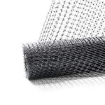 Fencer Wire, Polypropylene Deer and Animal Fence Barrier Netting 7 x 100 ft. with 3/4" Mesh, Black