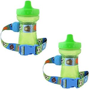 PBnJ Baby SippyPal Sippy Cup Holder Strap Leash Tether (Sports 2-Pack)