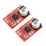 2PCS DC 5V-12V 6V 9V Micro Electret Microphone Amplifier Mini MIC Condenser Microphone Audio Amplifier Board Adjustable Gain 750mW LM386 AMP Module