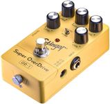 iStingor Overdrive Guitar Pedal OD-1, Effects Pedal for Electric Guitar, Pedal Boards - Dual Overdrive & Turbo Mode, Analog Tube-like Warmth, 3-Band EQ, Low Noise High Gain Effects Pedal