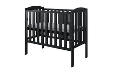 Viculii Waffi Space Saver Baby Cot Only | 100x50cm | Baby Mini Cot with Dropside (Black)