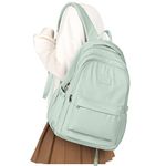 School Backpack for Women Men College High School Bag for Boys Girls Casual Daypack Laptop Backpack Waterproof Bookbag Green