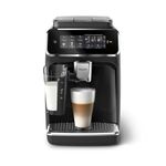 PHILIPS 3300 Series Fully Automatic Espresso Machine with LatteGo Milk System and integrated grinder, 6 Hot & Iced Coffee Pre-Sets, 40% Quieter SilentBrew, 15-Bar Pressure, Glossy Black (EP3341/50)