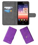 ACM Rotating Clip Flip Case Compatible with Huawei Ascend P7 Mobile Cover Stand Orchid Purple