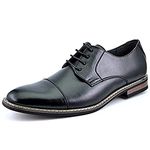 DREAM PAIRS Bruno Marc Men's Prince Classic Modern Formal Wide Oxford Wingtip Lace Up Dress Shoes,Size 11W,Prince-6-black,PRINCEWIDE-6