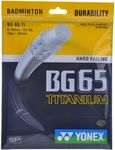 YONEX BG 65Ti Badminton String - Black