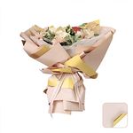 20 Sheets Double-Color Flower Wrapping Paper Waterproof Flower Packaging Paper 23''x23'' Gift Florist Bouquet Packaging Supplies Gift Decorative Handmade DIY Paper for Birthday Holiday Wedding