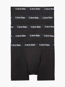 Calvin Klein Men's Cotton Stretch Trunk Underwear, Black, Small (Pack of 5)