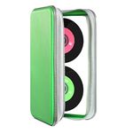 DVD Case,DVSICK 96 Capacity Plastic CD Holder Case Portable Travel Protective Zipper DVD Case Holder For Car Storage Wallet Bag(Green)