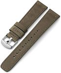 Timex Metropolitan+ 20mm Quick-Release Leather Strap, Green/Silver-Tone, Modern