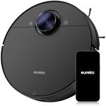 EUREKA NER710 Robot Vacuum Cleaner and Mop with 8000Pa Suction, 5th-Gen LDS, Multi-Floor Mapping, 180 min Runtime, 3 in 1 Robotic Vacuum Cleaner for Pet Hair, Carpet, Hard Floors, Work with App/Alexa