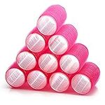 KHEERANA 10 Pieces Self Grip Hair Rollers 36MM Medium Hair Curlers For Short And Long Hair Salon Hairdressing Curler For Curling And Styling Hair Self Holding DIY Roller For Hair Grip