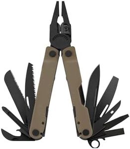 Leatherman Rebar 17-in-1 Multitool with Premium Wire Cutters, Pilers & Saw - 4" Compact Size - Coyote Tan - Heavy Duty & EDC Tool for Professional, Outdoor & DIY Tasks with All-Locking Features