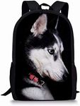 Beauty Collector Kids Backpack for School Animal Personalized Husky Backpacks for Boys, Husky, one-size, Classic