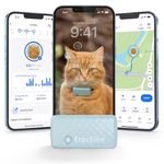Tractive Smart Cat GPS Tracker | Real-Time Location & Wellness Monitoring for Cats 6.5 lbs+ | Territory & Location History | Up to 5-Day Battery | Breakaway Collar Included (Mint)