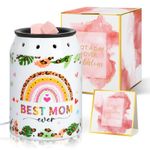 UPINS Birthday Gifts for Mom, Mothers Day Mom Wife Gifts Wax Melt Warmer Ceramic Electric Scentsy Candle Wax Melts Good Mom Meaningful Gifts for Mom for Livingroom Kitchen Bathroom