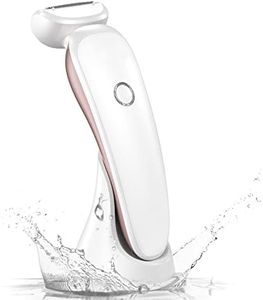 Electric Lady Shaver - Painless Womens Razor Bikini Trimmer, Cordless Wet & Dry Lady Shaver for Women Legs Underarms Pubic Hair - Rechargeable Waterproof Lady Body Shaver