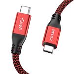 RIITOP USB C to C Cable 100W [5FT, 20Gbps], USB 3.2 Type-C Gen 2x2 Cable with E-Marker (Thunderbolt 3 Compatible) Support PD Fast Charge / 4K Video Braided Cord for MacBook Pro, USB-C Monitor, SSD