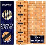 SereneLife Bamboo Bath and Shower M