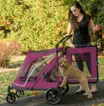 Pet Gear NO-Zip Pet Stroller with D