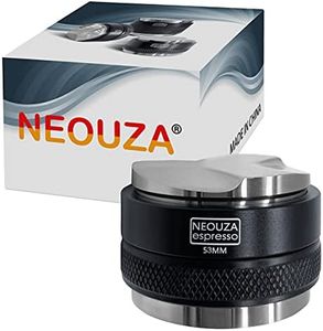 NEOUZA 53mm Coffee Distributor & Tamper 2 in 1,Dual Head Coffee Leveler Fits for 54mm Breville Portafilter, Adjustable Depth- Professional Espresso Hand Tampers