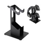 Folgtek 2-Tier Table Headphone Stand Headphone Holder, Gaming Headphone Display Stand Phone Handset Holder for Sennheiser, Sony, Audio-Technica, Bose, Beats, AKG, etc. (Black, 2 Places)