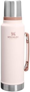 Stanley Legendary Classic Vacuum Bottle 1.5 qt | Wide Mouth with Leakproof Cup Lid | Keep Drinks Hot or Cold | Packable for Travel | Insulated Stainless Steel Thermos | BPA-Free | Rose Quartz