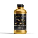 GRANOTONE Acrylic Venezia Metallic Colour, Non-Fading & Shimmering Metallic Acrylic Paint with Rich Pigments, Non-Toxic Metallic Colours Ideal for Kids, Artist & Beginners,500 ML (24 Carats GOLD)