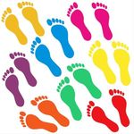 Kids Footprint Decal Stickers for Classroom Decor (32 Pairs)