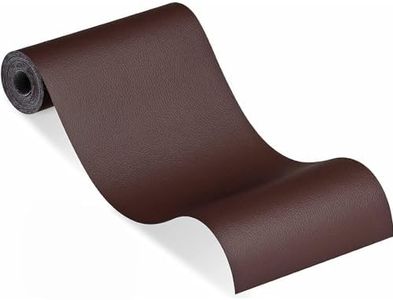 sofarefinish Self-Adhesive Leather Refinisher Cuttable Sofa Repair (Dark Brown, 13.5X47 in.)