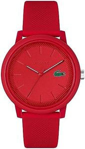 Lacoste 12.12 Red Silicone Red Dial Men's Watch