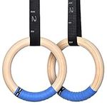 PACEARTH Gymnastics Rings Wooden Ol